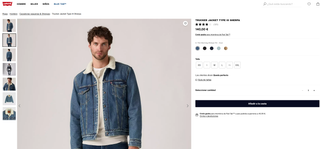 Chaqueta Vaquera Levi's con Forro Sherpa Talla L
