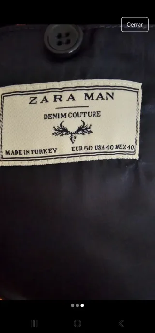 Chaqueta Zara Beige talla 40