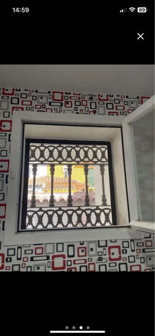 Ventana aluminio blanca 70x70cm 