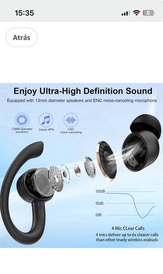 Auriculares Bluetooth Sport 5.4 Hi-Fi •PRECINTADO•