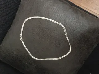 Collar Serpiente Plata 45cm
