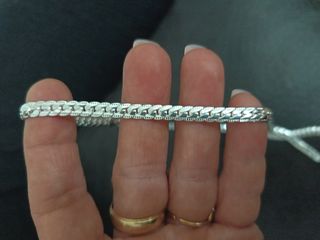 Collar Serpiente Plata 45cm
