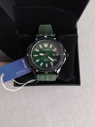 Reloj SKYLINE Negro y Verde