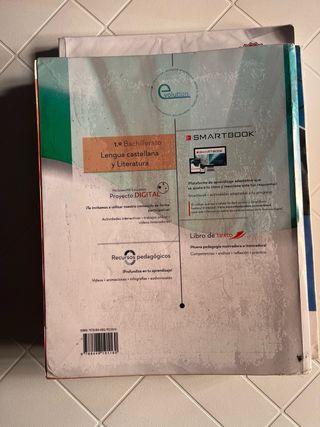 libro lengua castellana y literatura 1° bachiller