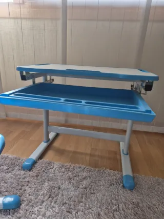 Pupitre infantil 2 en 1 azul