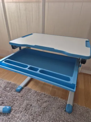 Pupitre infantil 2 en 1 azul