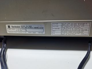 Tocadiscos Technics SL-1950 – Made in Japan –