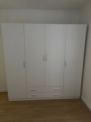 Armario blanco 4 puertas pago contra reembolso
