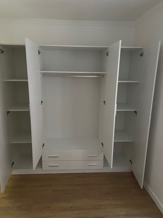 Armario blanco 4 puertas pago contra reembolso