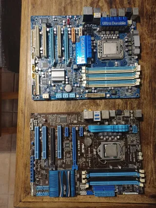 2 Placas Base Asus y Gigabyte + CPUs i5 i7
