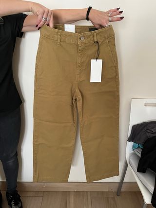 Pantalón Zara Marrón Talla 36