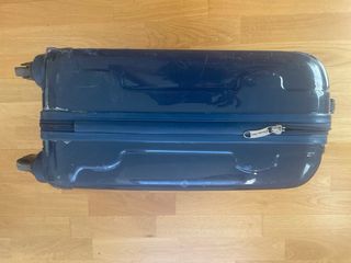 Maleta de cabina azul y gris