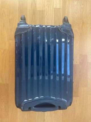 Maleta de cabina azul y gris