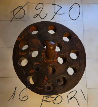 Porta bastoni artigianale in legno