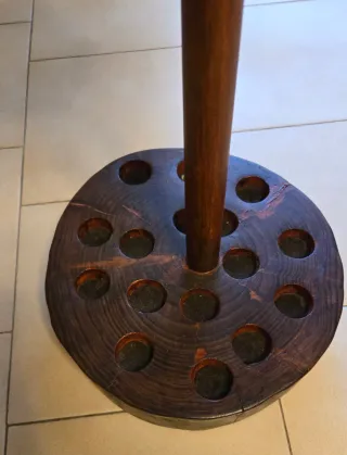 Porta bastoni artigianale in legno