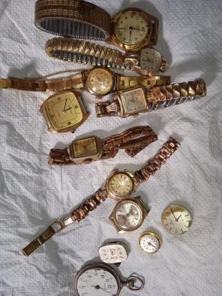 Lote de relojes antiguos para coleccionistas