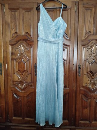 Vestido fiesta largo azul