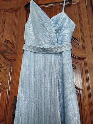 Vestido fiesta largo azul