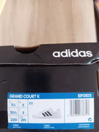 Adidas Grand Court Zapatillas Blancas Talla 35.5