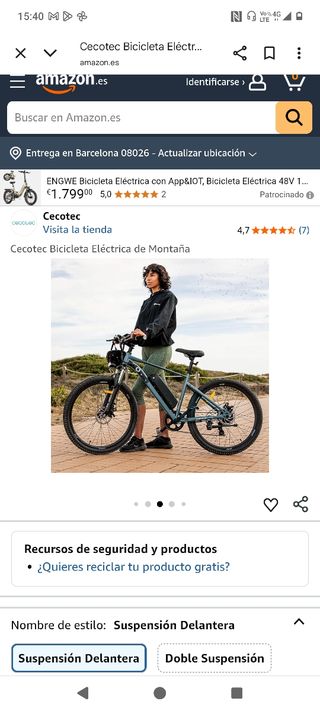 Bici Cecotec Eléctrica poco usada