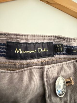 Pantalones Massimo Dutti Gris