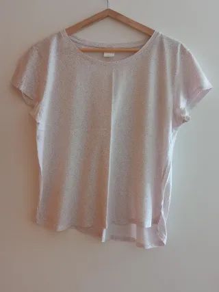 Conjunto leggins rosa y camiseta topos