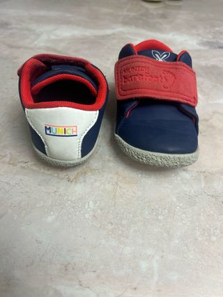 Zapatillas Munich Barefoot Azul/Rojo