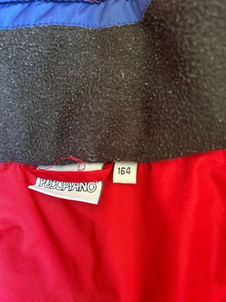 Conjunto de esquí rojo y azul talla 12-14 años