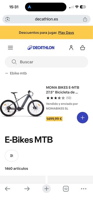 Bicicleta eléctrica Moma