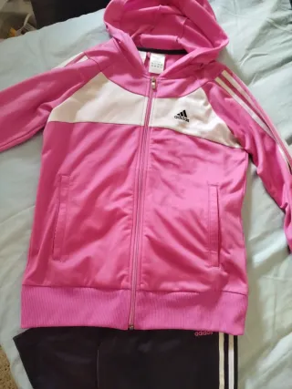 Chándal Adidas rosa y negro
