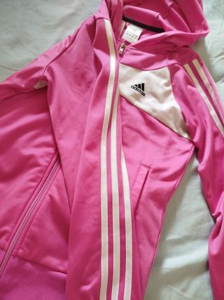 Chándal Adidas rosa y negro