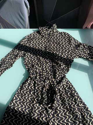 Vestido mujer estampado ondas