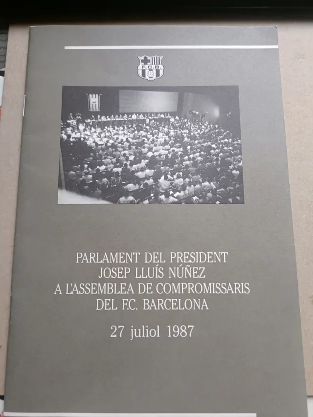 Presidente do Parlamento Núñez FC Barcelona 1987