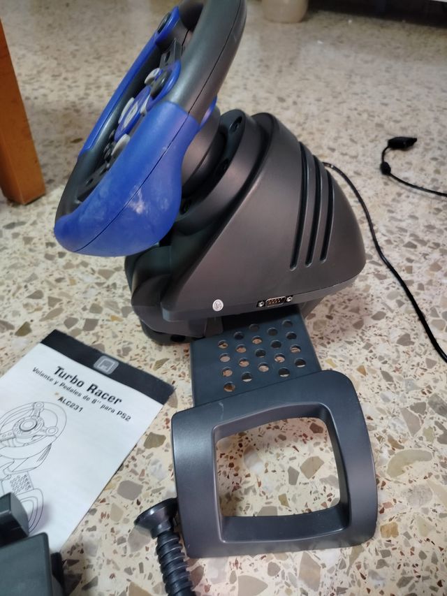 Volante y Pedales Turbo Racer PS2