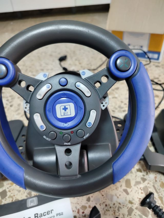 Volante y Pedales Turbo Racer PS2