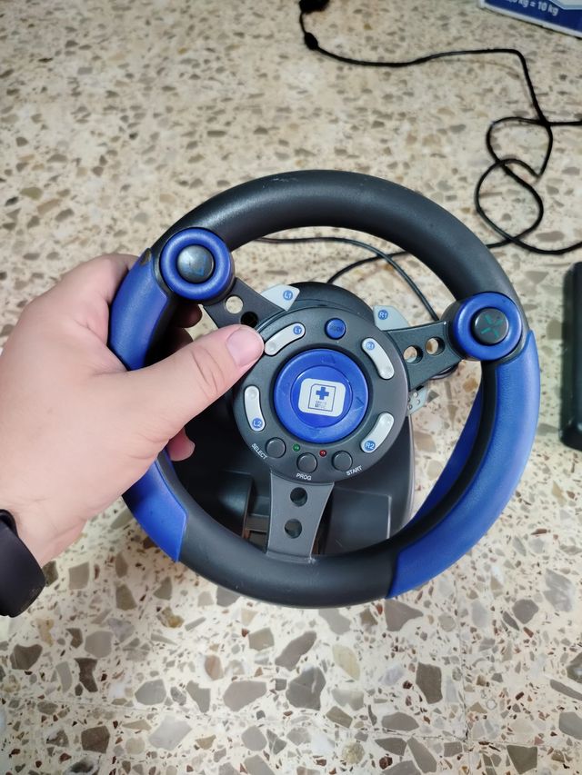 Volante y Pedales Turbo Racer PS2