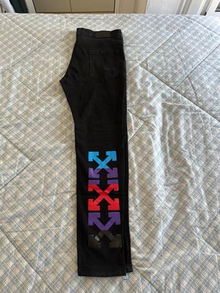 Tejanos negros marca off white