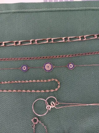 Lote oferta Cadenas y Pulseras Plata 