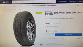 Neumáticos Dunlop Grandtrek PT30 225/60R18