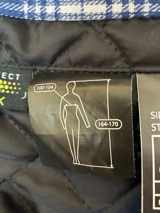 Chaqueta moto Segura cuadros azul Talla S