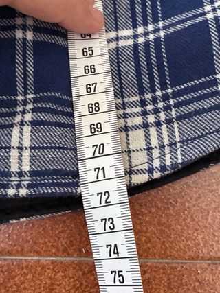 Chaqueta moto Segura cuadros azul Talla S