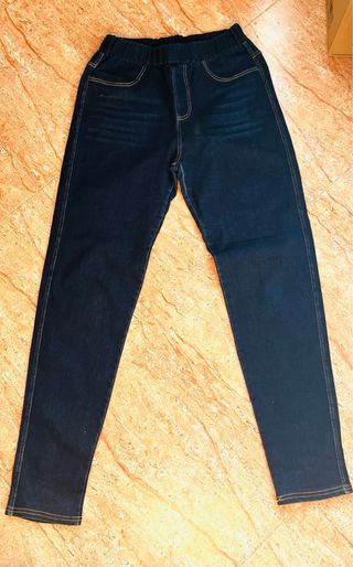 Pantalón vaquero elástico azul