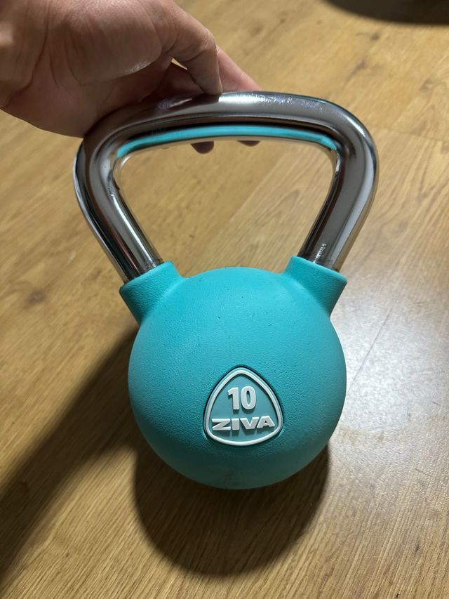 Kettlebell Ziva 10kg Turquesa