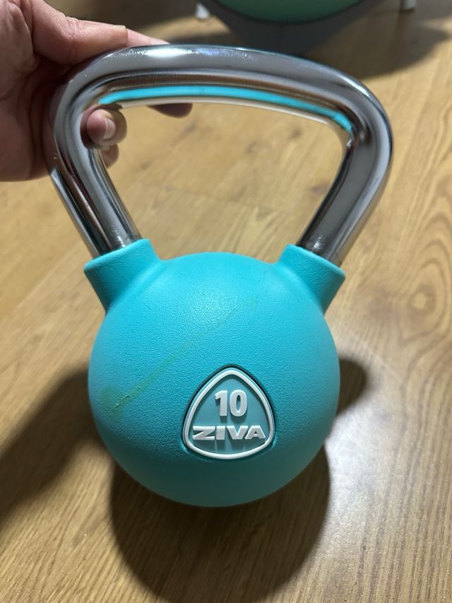 Kettlebell Ziva 10kg Turquesa