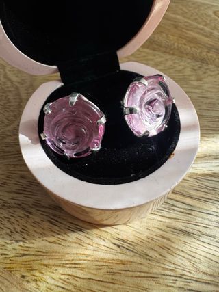 Pendientes Tous Murano Rosa y Plata