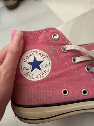 Botas Converse rosas altas