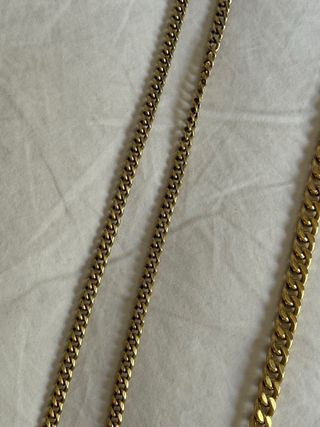 Cadenas de oro 18 kilates 