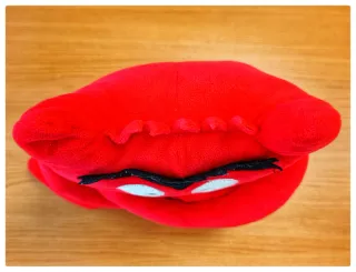 Peluche rosso Rabbia Anna Llenas
