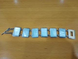 Pulsera Plata Rectangular 