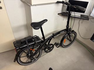 Bicicleta Eléctrica Plegable Negra